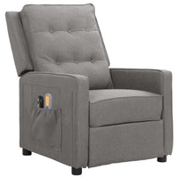 Thumbnail for Elektrischer Massagesessel Hellgrau Stoff