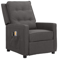 Thumbnail for Elektrischer Massagesessel Dunkelgrau Stoff