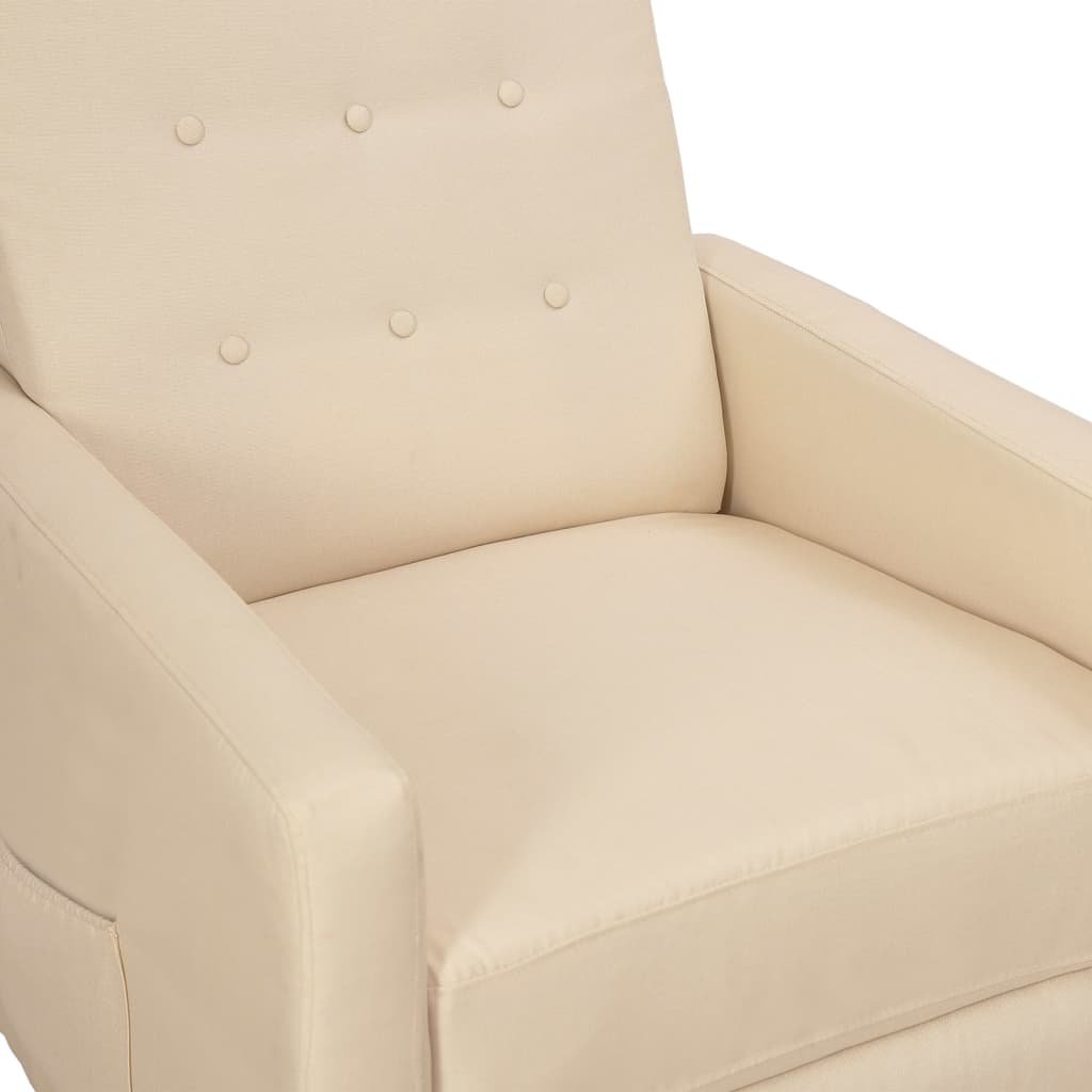 Relaxsessel Elektrisch Creme Stoff