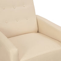 Thumbnail for Elektrischer Massagesessel Creme Stoff