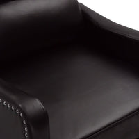 Thumbnail for Elektrischer Massagesessel Schwarz Glänzend Kunstleder