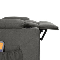 Thumbnail for Massagesessel Elektrisch Dunkelgrau Stoff