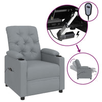 Thumbnail for Relaxsessel Elektrisch Hellgrau Stoff