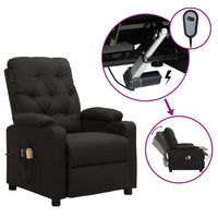 Thumbnail for Massagesessel Elektrisch Schwarz Stoff