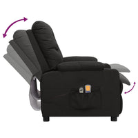 Thumbnail for Massagesessel Elektrisch Schwarz Stoff