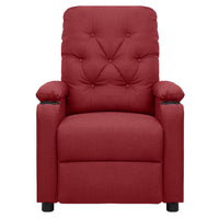 Thumbnail for Massagesessel Elektrisch Weinrot Stoff