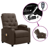 Thumbnail for Massagesessel Elektrisch Braun Stoff