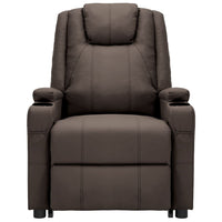 Thumbnail for Massagesessel mit Aufstehhilfe Braun Kunstleder