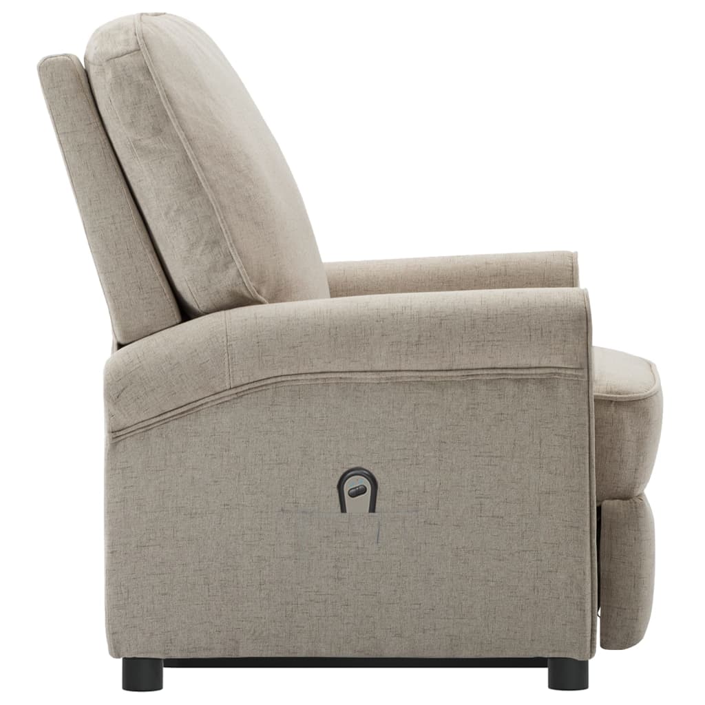 Relaxsessel mit Aufstehhilfe Creme Stoff