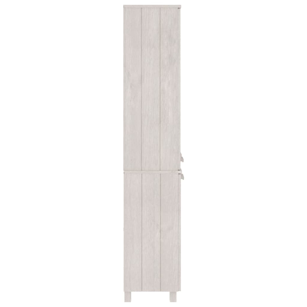 Highboard Massivholz Kiefer Weiß
