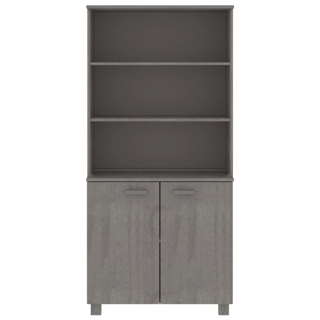 Highboard Massivholz Kiefer Hellgrau