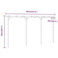 Thumbnail for Pergola Bambus 385x40x205 cm