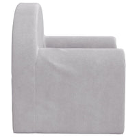 Thumbnail for Kindersofa Hellgrau Weich Plüsch