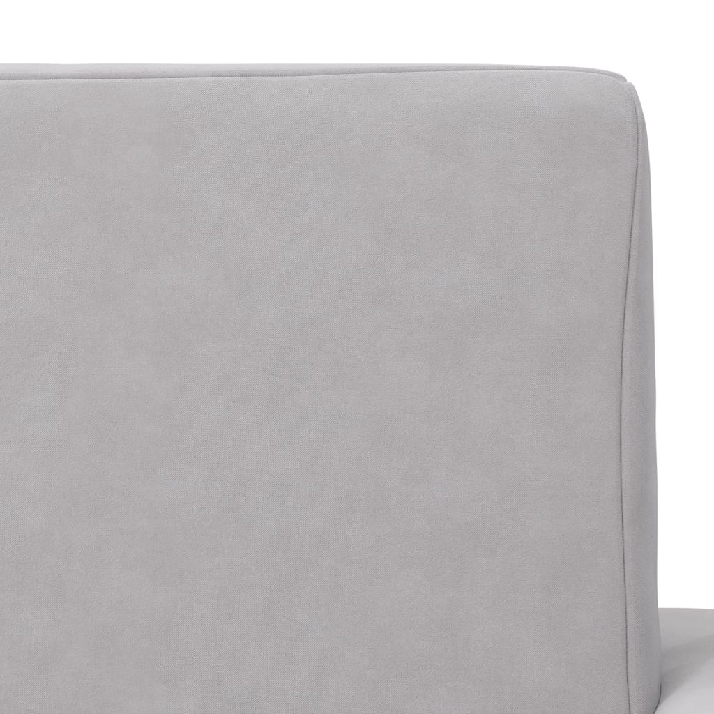 Kindersofa Hellgrau Weich Plüsch