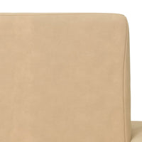 Thumbnail for Kindersofa 2-Sitzer Creme Weich Plüsch