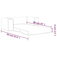 Thumbnail for Kindersofa 2-Sitzer Creme Weich Plüsch