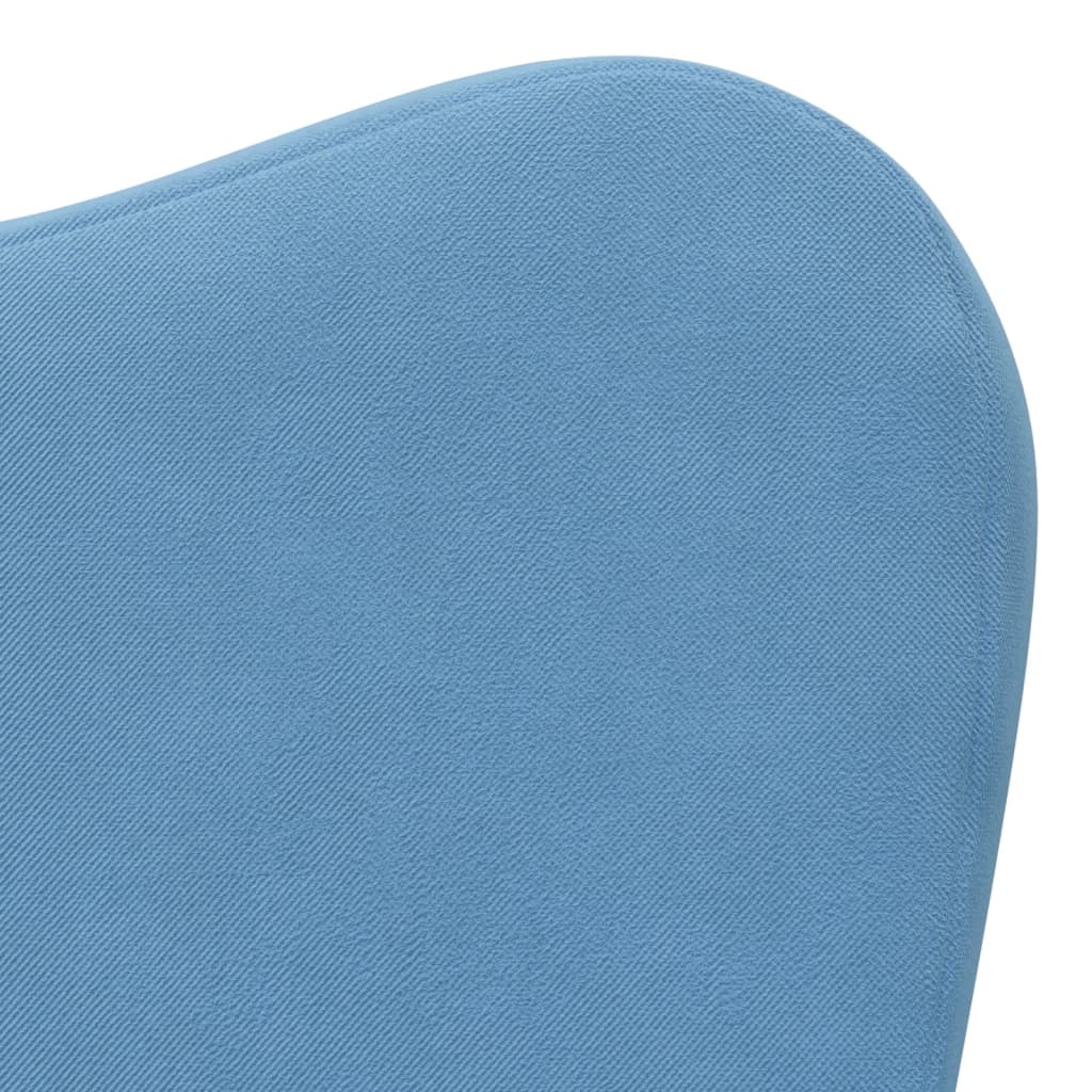 Kindersofa Blau Weich Plüsch