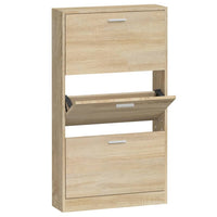 Thumbnail for Schuhschrank Eichen-Optik 59x17x108 cm Holzwerkstoff