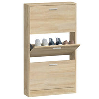 Thumbnail for Schuhschrank Eichen-Optik 59x17x108 cm Holzwerkstoff