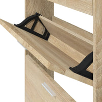 Thumbnail for Schuhschrank Eichen-Optik 59x17x108 cm Holzwerkstoff