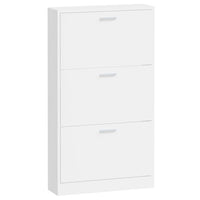 Thumbnail for Schuhschrank Hochglanz-Weiß 59x17x108 cm Holzwerkstoff