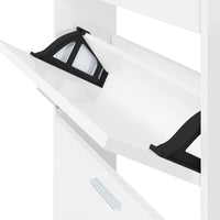 Thumbnail for Schuhschrank Hochglanz-Weiß 59x17x108 cm Holzwerkstoff
