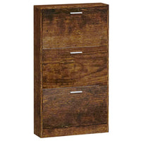 Thumbnail for Schuhschrank Räuchereiche 59x17x108 cm Holzwerkstoff