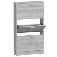 Thumbnail for Schuhschrank Grau Sonoma 59x17x108 cm Holzwerkstoff
