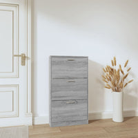 Thumbnail for Schuhschrank Grau Sonoma 59x17x108 cm Holzwerkstoff