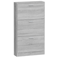 Thumbnail for Schuhschrank Grau Sonoma 59x17x108 cm Holzwerkstoff