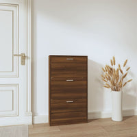 Thumbnail for Schuhschrank Braun Eichen-Optik 59x17x108 cm Holzwerkstoff