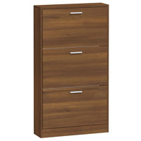 Thumbnail for Schuhschrank Braun Eichen-Optik 59x17x108 cm Holzwerkstoff