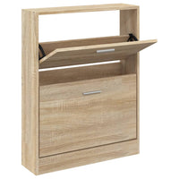 Thumbnail for Schuhschrank Eichen-Optik 59x17x81 cm Holzwerkstoff
