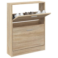 Thumbnail for Schuhschrank Eichen-Optik 59x17x81 cm Holzwerkstoff