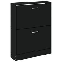 Thumbnail for Schuhschrank Schwarz 59x17x81 cm Holzwerkstoff