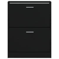 Thumbnail for Schuhschrank Schwarz 59x17x81 cm Holzwerkstoff