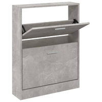 Thumbnail for Schuhschrank Betongrau 59x17x81 cm Holzwerkstoff