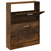 Thumbnail for Schuhschrank Räuchereiche 59x17x81 cm Holzwerkstoff