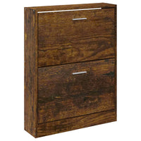 Thumbnail for Schuhschrank Räuchereiche 59x17x81 cm Holzwerkstoff