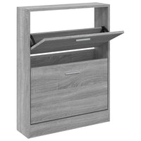 Thumbnail for Schuhschrank Grau Sonoma 59x17x81 cm Holzwerkstoff