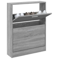 Thumbnail for Schuhschrank Grau Sonoma 59x17x81 cm Holzwerkstoff