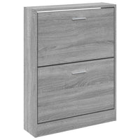 Thumbnail for Schuhschrank Grau Sonoma 59x17x81 cm Holzwerkstoff