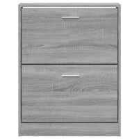 Thumbnail for Schuhschrank Grau Sonoma 59x17x81 cm Holzwerkstoff
