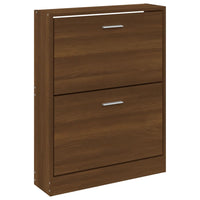 Thumbnail for Schuhschrank Braun Eichen-Optik 59x17x81 cm Holzwerkstoff
