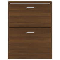Thumbnail for Schuhschrank Braun Eichen-Optik 59x17x81 cm Holzwerkstoff