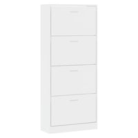 Thumbnail for Schuhschrank Hochglanz-Weiß 63x24x147 cm Holzwerkstoff