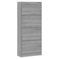 Thumbnail for Schuhschrank Grau Sonoma 63x24x147 cm Holzwerkstoff