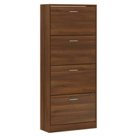 Thumbnail for Schuhschrank Braun Eichen-Optik 63x24x147 cm Holzwerkstoff