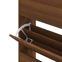 Thumbnail for Schuhschrank Braun Eichen-Optik 63x24x147 cm Holzwerkstoff