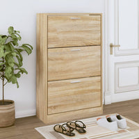 Thumbnail for Schuhschrank Sonoma-Eiche 63x24x103 cm Holzwerkstoff